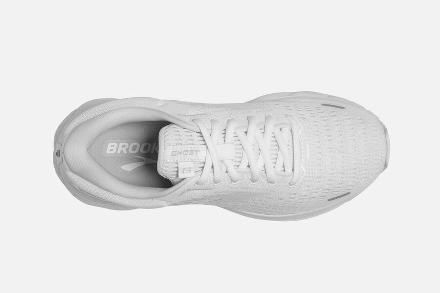 Brooks Ghost 13 Road Running Shoes - Mens - White - VN1725049